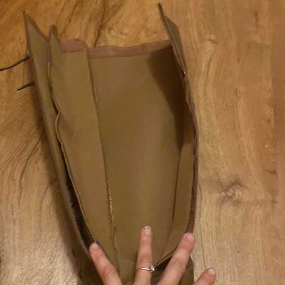 NWOT Forever Over knee Lace-up Leather Boots Size 10 - Picture 9 of 16